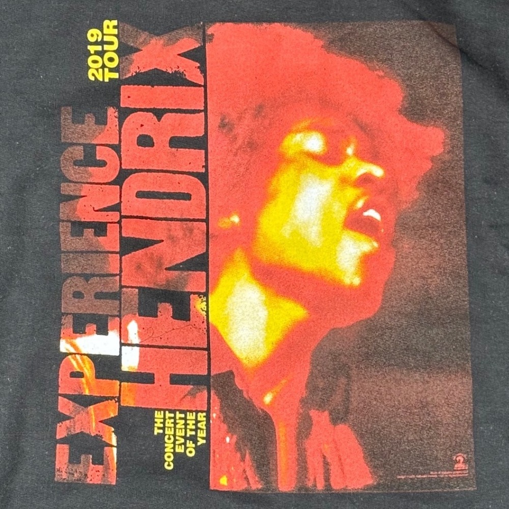 Experience Hendrix Jimi‎ Hendrix 2019 Tour Hoodie Gildan Heavy Blend 2XL - Picture 2 of 6